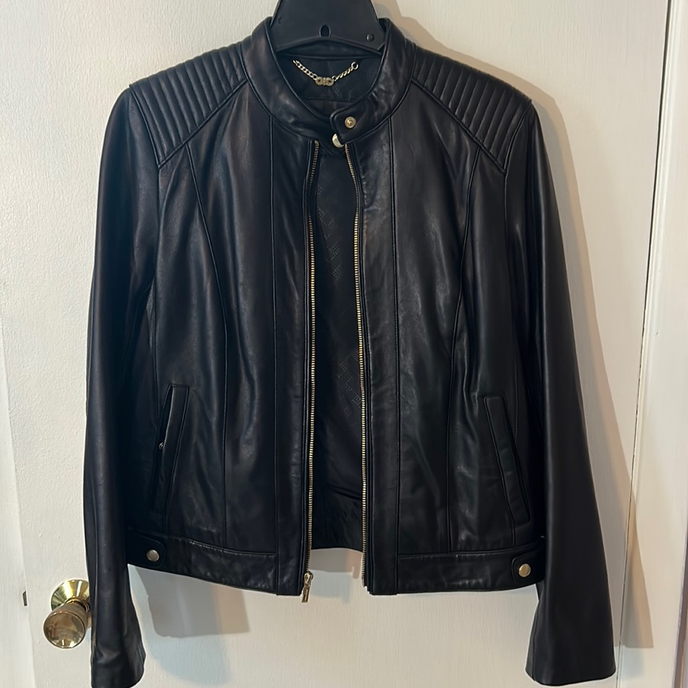 Cole Haan Lamb Skin Leather Jacket